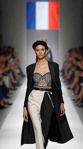 Models AI: Parisian Elegance – France’s Haute Couture Fashion Runway 🇫🇷✨#shorts #short