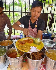 Hyderabad Most Popular Unlimited Lunch Thali 20 Non Veg Varieties Rs. 100/- Only | India Eat Mania