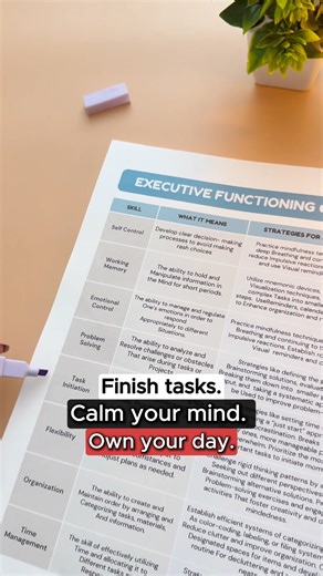 Lisa Johnson on Instagram: "Finishing tasks doesn’t have to feel impossible. When your tools match your brain, everything gets easier— your focus, your calm, your entire day. 💛⚡ . . #ADHDFriendlyTools #ExecutiveFunctioning #ADHDLife #ADHDSupport #NeurodivergentCommunity #ADHDFocus #BrainBasedTools #ADHDStrategies #FinishTasksWithADHD #ProductivityForADHD #ADHDWins #ADHDHelp #MindsetTools #ADHDReels"