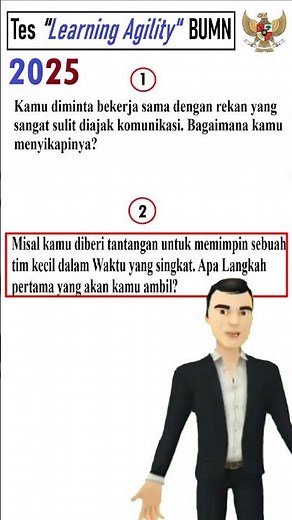BUMN Test Prediction 2025 BUMN Learning Agility Questions #tesbumn