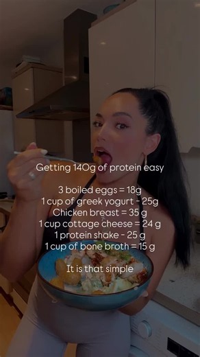 How to Get 140g Protein a Day with Simple Foods