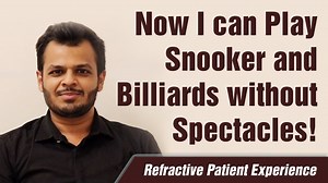 Laser Vision Correction for Professional Athletes and Sportsperson | English (https://youtu.be/GmF5DdZyjJ0) Wearing spectacles when playing sports such as cricket, badminton, and billiards is not only dangerous due to the risk of eye injuries but can also affect your performance and the quality of your game. Not to mention the frustration of having your glasses slip, bounce, and fog up when you are lining up your shot or the sweat irritating your contact lenses. Laser vision correction is a safe