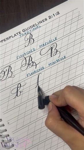 How to Write B in Copperplate Calligraphy | Flourishes & Word Practice #copperplatecalligraphy #atoz