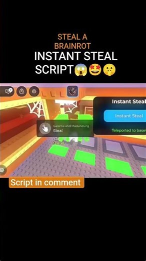 INSTANT STEAL SCRIPT STEAL A BRAINROT 2026 LATEST SCRIPT FREE SCRIPT#roblox #stealabrainrot #script