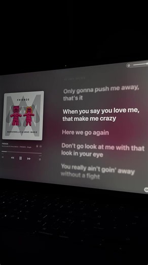 Anne-Marie & Marshmello Friends lyric video - FRIENDS (lyric edit)