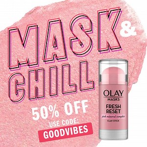 For those times when you need a reset: Apply our Fresh Reset stick mask, chill for 10 minutes, then rinse. | Olay