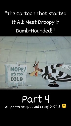 Cartoons|90sShows|Nostalgia on Instagram: "🐾 *Dumb-Hounded* (1943) 🐾 Droopy’s first-ever appearance! In *Dumb-Hounded,* the unflappable Droopy takes on an escaped convict in a hilarious game of cat-and-mouse. With his slow, calm demeanor and an uncanny ability to be everywhere at once, Droopy proves that wit and patience always win the day. 🎨 **Credits:** Directed by the legendary Tex Avery and produced by MGM, *Dumb-Hounded* is a landmark cartoon that introduced audiences to one of animation