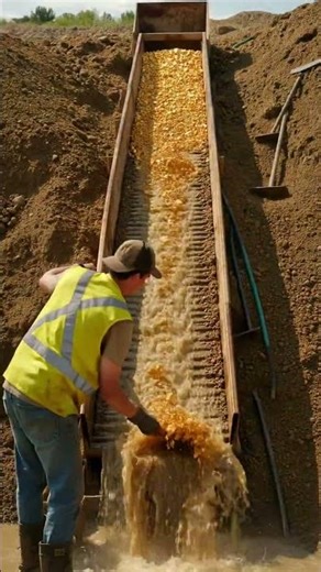 Gold Mining Using Water Irrigation