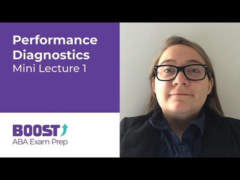 BOOST Mini Lecture 1 (ML1): Performance Diagnostics