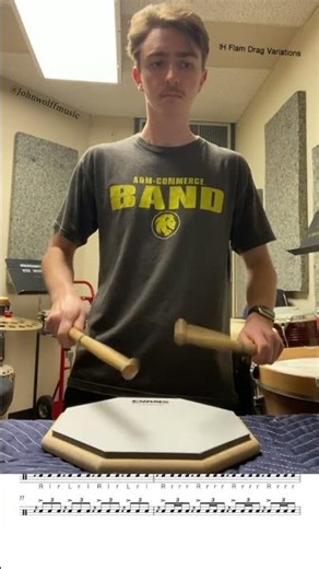 Right Hand Flam Drag Variations