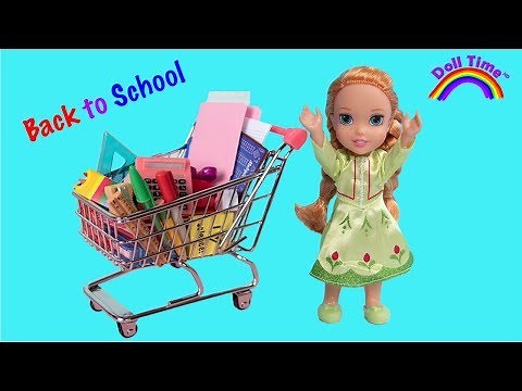 BACK TO SCHOOL SHOPPING HAUL! ELSA & ANNA NEW SCHOOL SUPPLIES