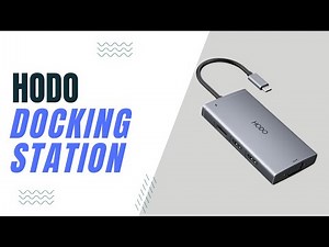 HODO USB C Docking Station Dual Monitor Adapter for Dell HP, Laptop Docking Station 3 Monitors Quad