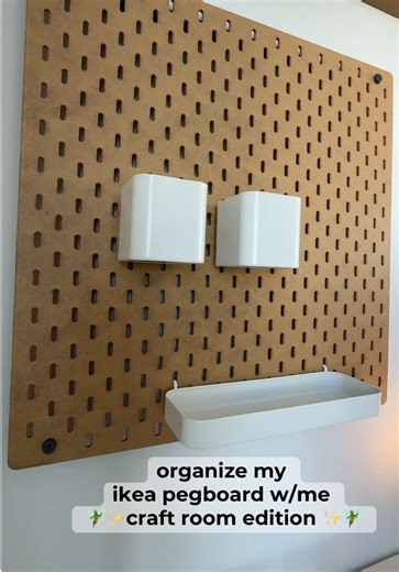 Organize Your Craft Room with a Pegboard