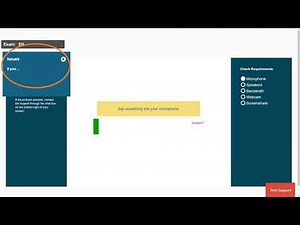 Proctor exam - system check