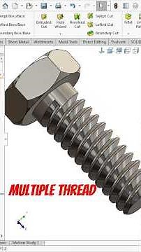 How to apply multiple threads in solidworks #shorts #ytshorts #solidworks #malviyacadsolution
