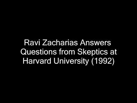 Ravi Zacharias Answers a Feisty Atheist at Harvard University (1992)