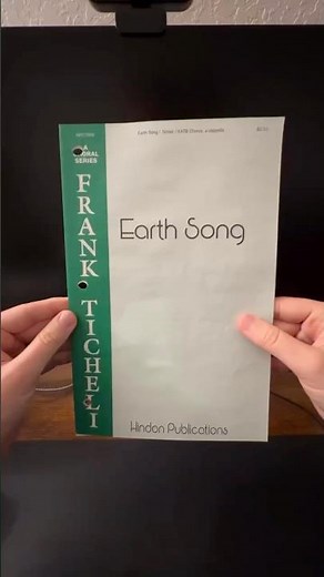 Day 1 - Earth Song by Frank Ticheli. #choir #sheetmusic #choralmusic #composer #concertrep