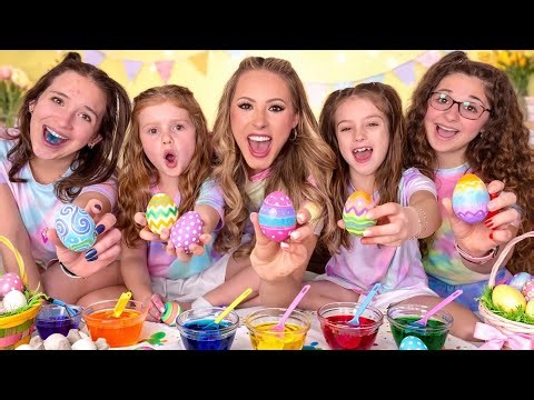 EASTER EGG DYING COMPETITION 🥚🌈🏆🤞🏼 #easter #trending #satisfying #bff #fun #craft #diy #contest