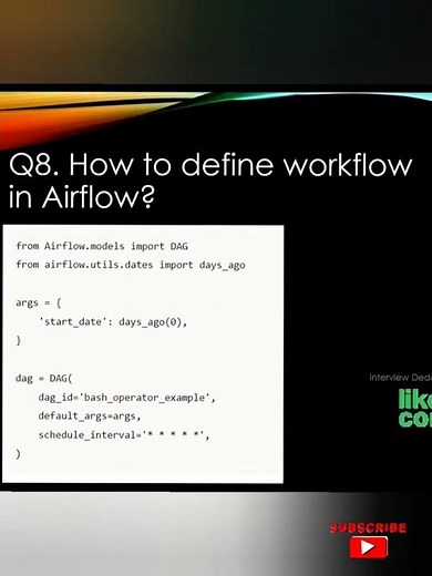 Airflow Interview Questions | Part 8 | #airflow #interviews #shorts