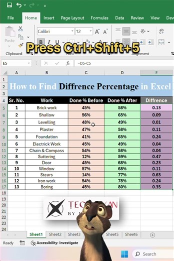 Master Excel Percentage Difference in 20 Seconds! 📊