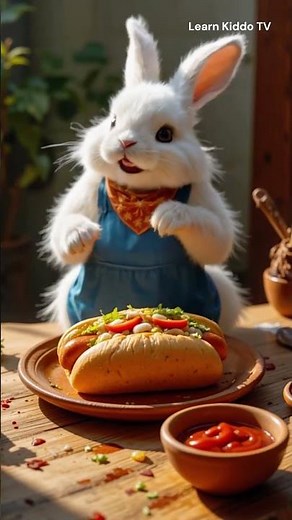 Adorable Bunny Chef Prepares the Perfect Meal! | Learn Kiddo Tv