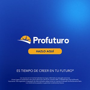 🚀¡Es momento de pensar en tu retiro! 🤌Trámite fácil, siempre gratis 💵Con Profuturo, comienza a ahorrar desde el principio. Registra tu Afore ➡️ https://bit.ly/3zJrLrl | Profuturo