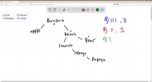SOLVED:How many comparisons are needed to locate or to add each of these words in the search tree for Exercise 1 , starting fresh each time? a) pear b) banana c) kumquat d) orange