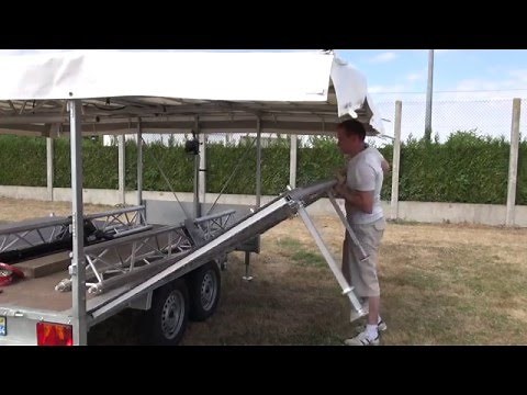 Montage Podium mobile Magic'Anim stage mobile smartstage