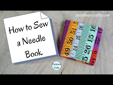 HOW TO MAKE A NEEDLE BOOK - Easy Beginner Sewing Project Needle Case