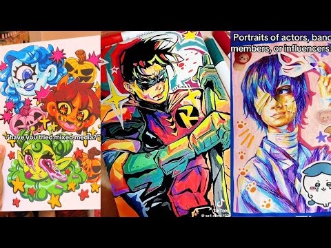 ART SKETCHBOOK 📖🎨 TIKTOK compilation #91