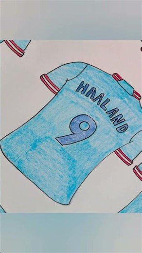 How to Draw Haaland's Manchester City Jersey ⚽✏️. Subscribe to the channel for a complete video!