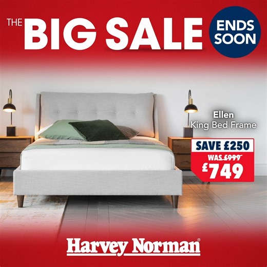 ️ Transform your bedroom for less! Dreaming of a cosy refresh? Now’s the perfect time! During The Big Sale, enjoy up to 25% off a wide range of bedroom furniture at Harvey Norman.  Shop online or in store: harveynorman.co.uk/collections/deals-on-bedding-1 | Harvey Norman UK | Facebook