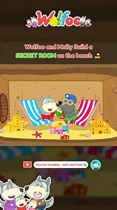 Wolfoo and Molly's Secret beach hideout! 🏖️ What’s inside? #wolfoo #cartoonforkids #educational #WolfooAFriendForEveryFamily #WolfooFamily #ShareLoveWithWolfoo | Wolfoo Kids Cartoon