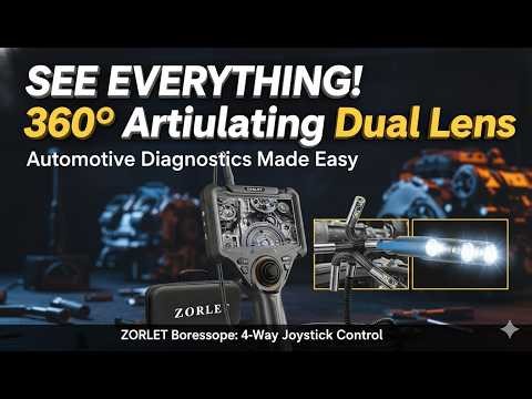 Dual Lens 360° Borescope Review – HD Inspection Camera for Mechanics