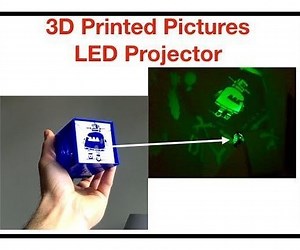 3D Printed Pictures LED Projector