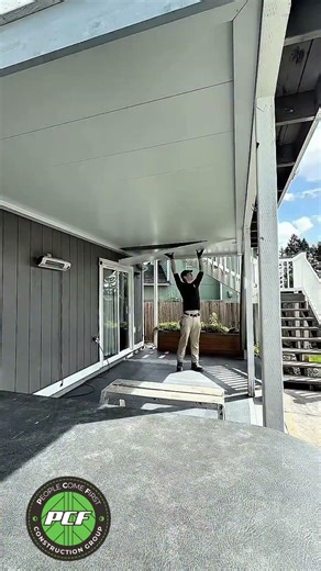 Under Deck Ceiling Transformation in Just ONE Day 🔥 #design #backyard #diy