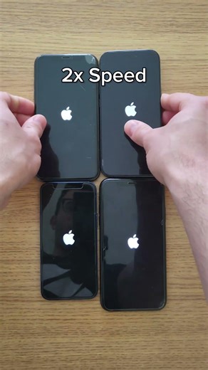 iPhone 17 vs 12 mini vs 11 vs XR Power Up Test 🤯 #iphone #iphone17 #fyp #apple