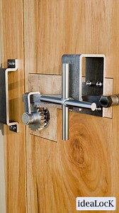 Manually operated 360° rotatable door lock mechanism. #doors #steel | Idealock