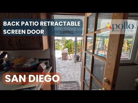 From Sticky & Broken to Silky Smooth — Retractable Screen Door Transformation in Escondido, CA