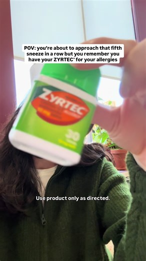 Finally some sneeze relief with ZYRTEC®