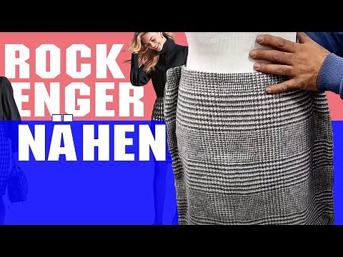 Rock enger nähen oder verengen | Die Anleitung ausführlich erklärt | DIY