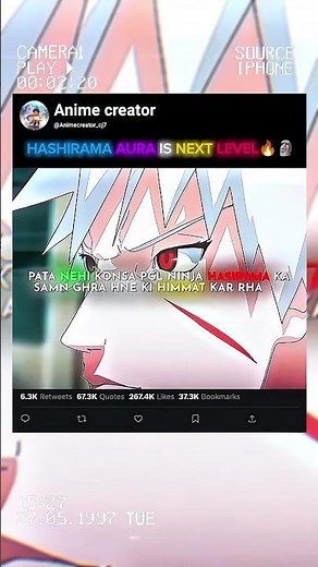 Hashirama Aura Is Next Level🔥🗿- Naruto Edit| Dhanda Nyoliwala - Russian Bandana (Music Video)#anime