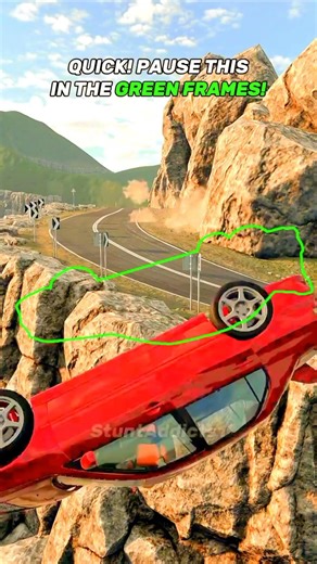 Stop the Car from falling off the hill !!! #challenge #automobile #car #trythatinasmalltown