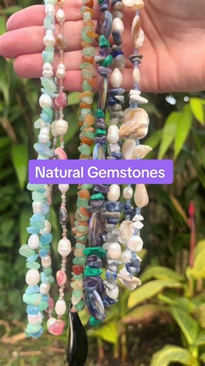 Amber Glow Gemstone and Pearl Necklaces