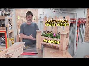 DIY Fence Picket Planter bench