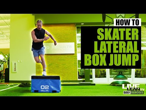 How To Do A SPEED SKATER WITH REACH LATERAL BOX JUMP | Exercise Demonstration Video and Guide