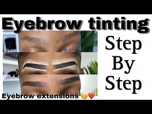 How to tint your eyebrows at home | eyebrows that last up to 2weeks 🫢| eyebrows extensions