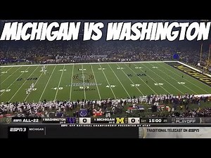 2024 College Football Playoff National Championship Game Michigan vs Washington HD (FULL GAME)
