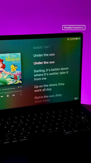 Moana 'Under The Sea' Lyrics - The Little Mermaid