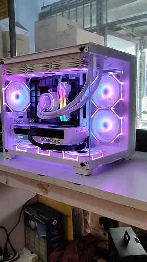 Full Specs: Processor: RYZEN 7 7800X3D Motherboard: TUF GAMING B650M-PLUS WIFI RAM: TFORCE DELTA 32GB 2x16 5600Mhz White RGB DDR5 SSD: 2TB AORUS PCIE GEN4 4.0 NVME M.2 2280 w/ HEATSINK GPU: GIGABYTE GEFORCE RTX 4070 AERO OC 12G PSU: COOLERMASTER V GOLD V2 850W FULLY MODULAR Chassis: DARKFLASH C285MP WHITE Fans: DARKFLASH DM12F 3IN1 WHITE REMOTED & DM12F SINGLE WHITE Cooler: DARKFLASH DX360 V2.6 AIO ARGB WHITE For any inquries, you may contact; 📞 0930 225 4216 (Viber) 📩 computerbuilders.kelvin@